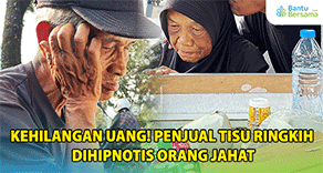 Kehilangan Uang! Pasangan Lansia Penjual Tisu Dihipnotis Orang Jahat