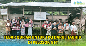 Tebar Qur'an Untuk TPQ Darul Tauhid Di Pelosok NTT